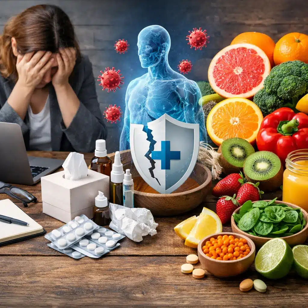 Spadek odporności przy stresie a dieta bogata w witaminę C