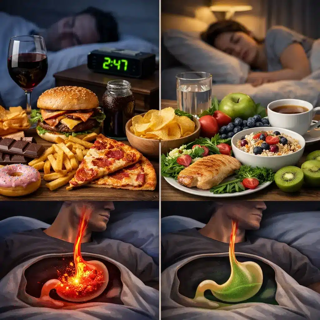 Jak dieta wpływa na refluks nocny?