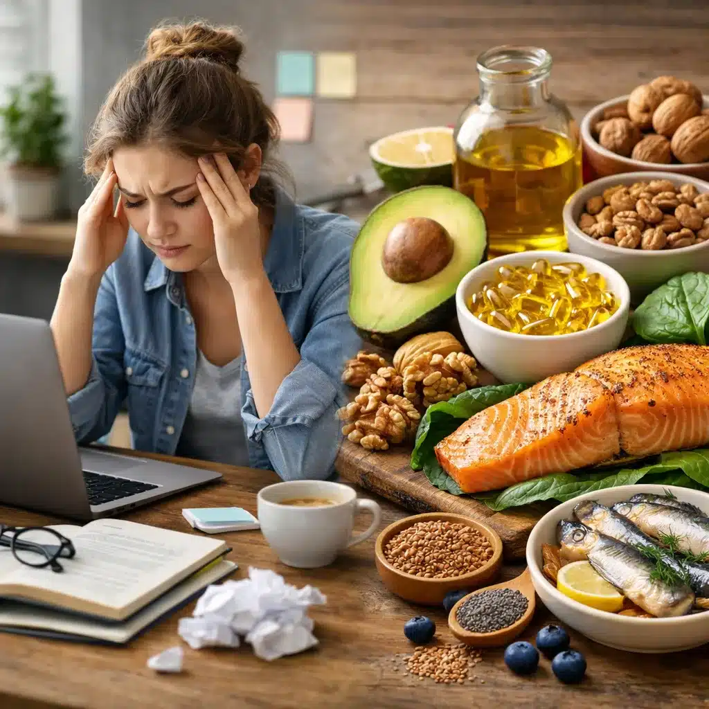 Zaburzenia koncentracji przy stresie a dieta bogata w omega-3