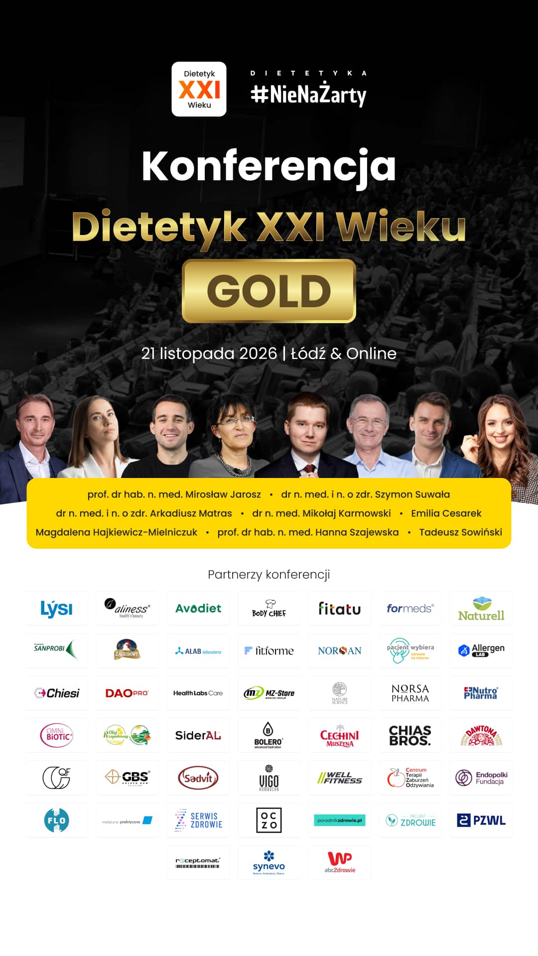 Dietitian of the 21st Century GOLD 2026 Conference on November 21 in Łódź and Online
