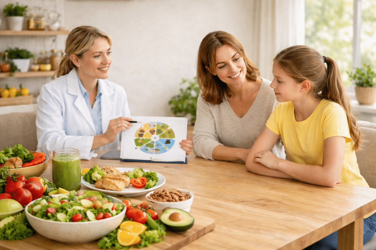 Wizyta u dietetyka z dzieckiem